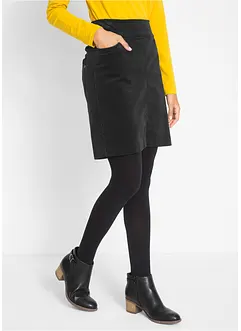 Jupe en velours côtelé extensible à ceinture élastiquée, bonprix