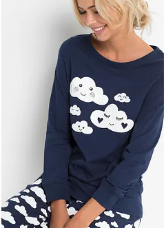 Pyjama mit Bio-Baumwolle, bonprix