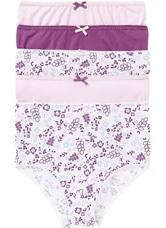 Lot de 5 slips taille haute, bonprix