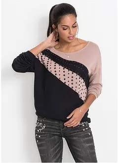 Oversize-Pullover mit Applikation, bonprix