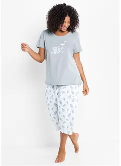 Pyjama avec corsaire et t-shirt, bonprix