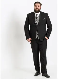 Hochzeitsanzug mit Weste und Plastron (5-tlg. Set), Regular Fit, bonprix