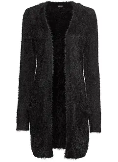 Longstrickjacke in Flauschoptik, bonprix
