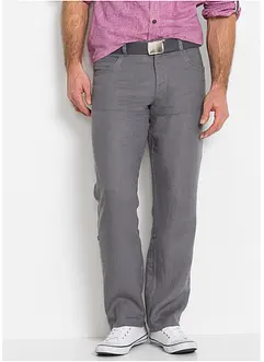 Pantalon lin Regular Fit, longueur modulable, bonprix