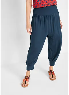 Pantalon sarouel à taille confortable, longueur 3/4, bonprix