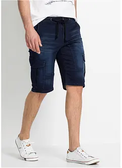 Bermuda en molleton aspect jean, Regular Fit, bonprix