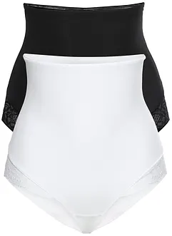Lot de 2 culottes sculptantes, maintien léger, bonprix