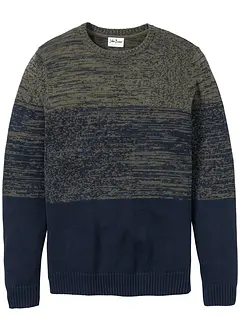 Feinstrickpullover mit Komfortschnitt und Baumwolle, bonprix