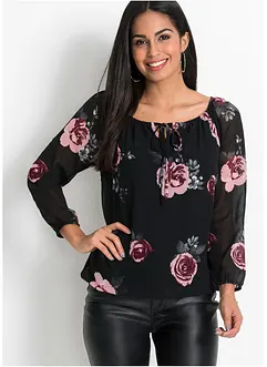 Bluse mit Tunnelzug, bonprix