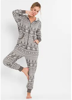 Combipyjama oversize en matière sweat, bonprix