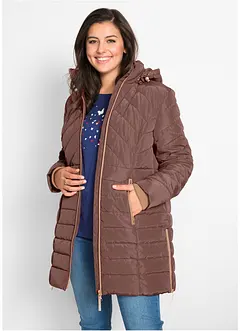 Veste longue matelassée, rembourrée, bonprix