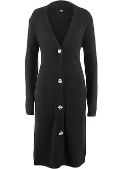 Gilet long en maille, poches plaquées, bonprix
