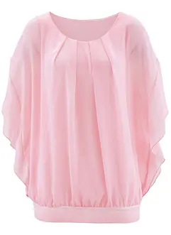 Chiffon Tunika mit Untertop, bonprix