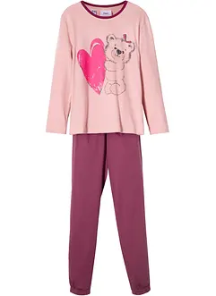 Mädchen Pyjama mit Bio-Baumwolle (2-tlg. Set), bonprix