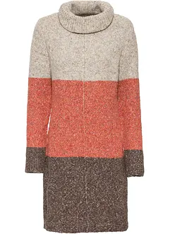 Robe en maille à col roulé, bonprix