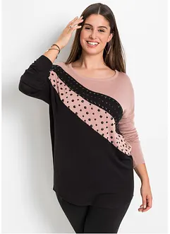 Longpullover mit Applikation, bonprix