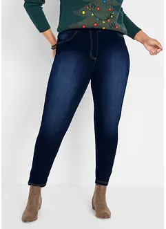 Jegging taille haute en matière thermique légèrement élastique, taille confortable, bonprix