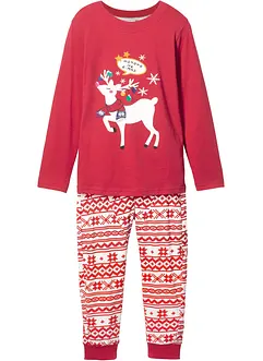 Mädchen Pyjama mit Bio-Baumwolle (2-tlg. Set), bonprix