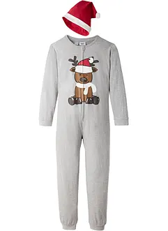 Combipyjama enfant + bonnet de Noël (ens. 2 pces.), bonprix