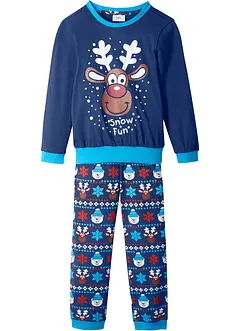 Kinder Pyjama mit Weihnachtsmotiv und Bio-Baumwolle (2-tlg.), bonprix