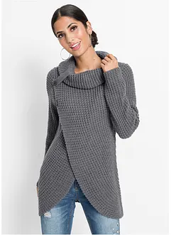Pull en grosse maille avec col roulé, bonprix