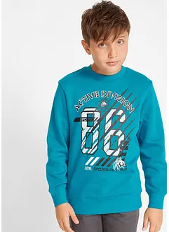 Jungen Sweatshirt (2er-Pack) aus Bio Baumwolle, bonprix