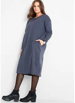 Baumwoll-Shirtkleid in O-Form, bonprix