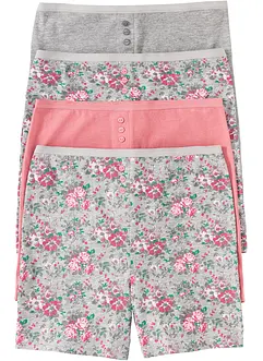 Lange Unterhose mit hohem Bund (4er Pack), bonprix