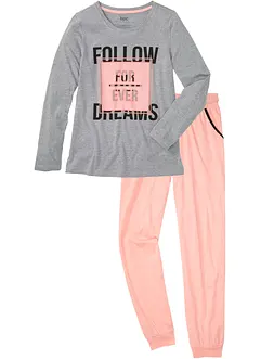 Pyjama mit Bio-Baumwolle, bonprix