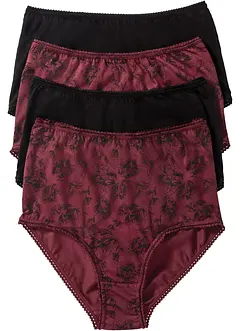 Highwaist Slip mit Bio-Baumwolle (4er Pack), bonprix