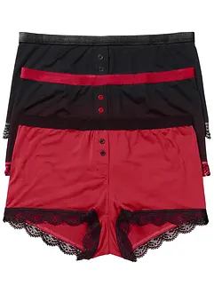 Microfaser Damen Boxer (3er Pack), bonprix