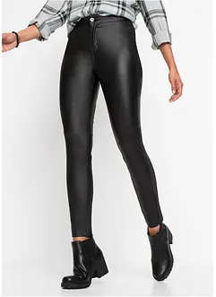 Lederimitat-Hose High Waist, bonprix