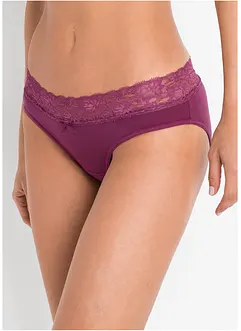 Lot de 5 slips à dentelle, bonprix