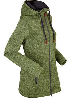 Strick-Fleecejacke mit Kapuze, bpc bonprix collection