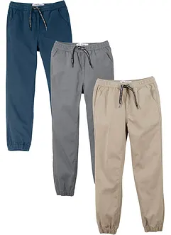 Regular Fit Schlupfhose aus reiner Baumwolle (3er Pack), bonprix