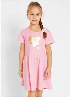 Jerseykleid aus reiner Bio-Baumwolle (2er Pack), bonprix