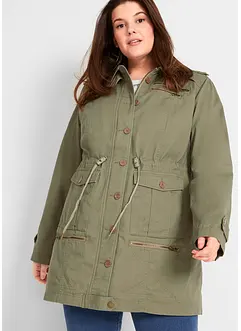 Parka coton mi-longue style utilitaire, bonprix