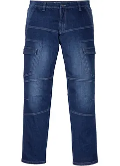 Regular Fit Cargo-Stretch-Jeans, Straight, bonprix