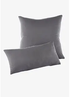 Lot de 2 housses de coussin en jersey, bonprix