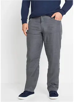 Regular Fit Leinenhose mit Turn-Up, Straight, bonprix