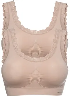 Lot de 2 brassières sans coutures Feel Comfort, bonprix