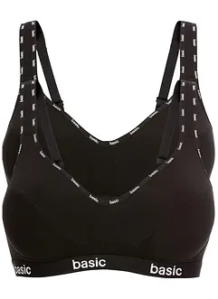 BH ohne Bügel mit Bio-Baumwolle (2er Pack), bonprix