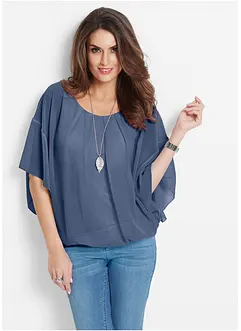 Chiffon Tunika mit Untertop, bonprix