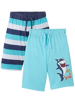 Jungen Bermuda (2er Pack) aus Bio Baumwolle, bonprix