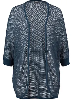 Longstrickjacke mit Lochmuster, bonprix