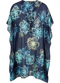Transparente Strandtunika mit V-Ausschnitt, bonprix