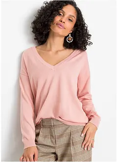 Oversize-Pullover aus Viskose- mix, bonprix