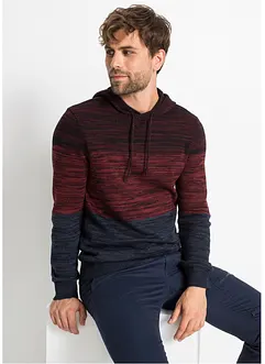 Pull en fine maille à capuche, bonprix
