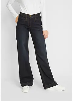 Wide Leg Jeans Mid Waist, Bequembund, bonprix