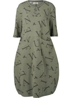 Weites Baumwoll-Kleid mit Taschen, knieumspielend, bpc bonprix collection